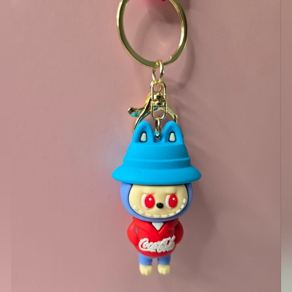Labubu x Coca-Cola Keychain-Kawaii Cartoon Vinyl Figure Charm - Picture 2 of 3